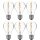 6 x Paulmann Rustika AGL de Luxe 60W E27 Vielfachwendel ähnl. Kohlefadenlampe warmweiß dimmbar