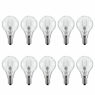 10 x Paulmann Eco Halogen Tropfen 42W fast 60W E14 klar warmweiß dimmbar