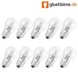 10 x Neolux Eco Halogen Tropfen Glühbirne 46W = 60W E27...