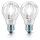 2 x PHILIPS Halogen Eco Glühbirne 18W = 25W / 23W E27 Glühlampe klar dimmbar