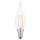 LED Filament Leuchtmittel Windstoß Kerze 2W = 20W E14 klar warmweiß 2700K