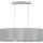 Eglo Hängeleuchte Maserlo Länge 78cm Nickel-Matt Schirm Grau-Silber 2 x E27 Fassung max 60W
