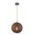 Wofi Pendelleuchte Pendant Bilbao 202 30cm Braun 1 x E27 max 60W