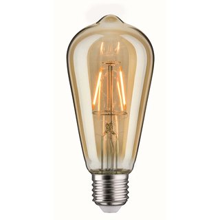 Paulmann LED Vintage Rustika Filament Edison ST64 2,5W = 16W E27 extra warmweiß 1800K Goldlicht 1879 classic edition
