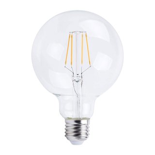 LED Filament Leuchtmittel Globe G95 4W = 40W E27 klar warmweiß 2700K