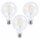 3 x LED Filament Leuchtmittel Globe G95 6W = 60W E27 klar warmweiß 2700K