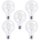 5 x LED Filament Leuchtmittel Globe G95 6W = 60W E27 klar warmweiß 2700K