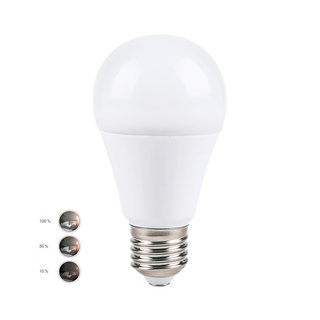 LED Leuchtmittel Birnenform 9W = 60W E27 matt 3-Step-Dim 810lm warmweiß 2700K 120°