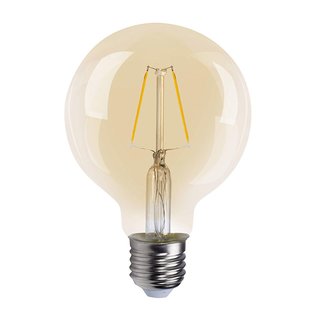 LED Filament Leuchtmittel Globe G95 2W = 20W E27 Gold gelüstert extra warmweiß 2500K