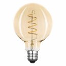 LED Spiral Filament Leuchtmittel Globe G95 2,5W E27 Gold extra warmweiß 2000K