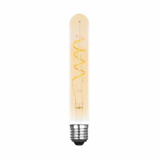 LED Spiral Filament Leuchtmittel Röhre T30 2,5W E27 Gold extra warmweiß 2000K