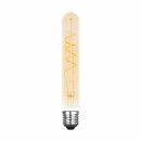 LED Spiral Filament Leuchtmittel Röhre T30 2,5W E27 Gold extra warmweiß 2000K