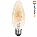 5 x LED Spiral Filament Leuchtmittel Kerze 2,5W E27 Gold extra warmweiß 2000K