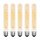 5 x LED Spiral Filament Leuchtmittel Röhre T30 2,5W E27 Gold extra warmweiß 2000K