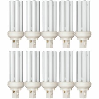 10 x Philips Kompaktleuchtstofflampe Master PL-T 2P 26W 840 Neutralweiß 4000K GX24d-3