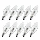 10 x Paulmann Eco Halogen Kerze 28W = 40W E14 klar...