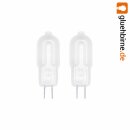 10 x LED Mini Stiftsockellampe 1,2W G4 12V matt Leuchtmittel warmweiß 3000K