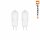 10 x LED Mini Stiftsockellampe 1,2W G4 12V matt Leuchtmittel warmweiß 3000K