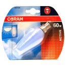 10 x Osram Kerze Glühbirne Active BC 60W E14 matt...