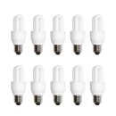 10 x näve Energiesparlampe Röhre 5W E27 ROT...