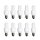 10 x näve Energiesparlampe Röhre 5W E27 ROT 830K 210lm Eco-Color