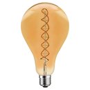 Riesen LED Spiral Filament Glühbirne A165 5W E27 gold...