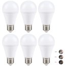 6 x LED Leuchtmittel Birnenform 9W = 60W E27 matt...