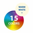 6 x LED Leuchtmittel Tropfen 5W E14 matt RGBW bunt & warm Fernbedienung dimmbar