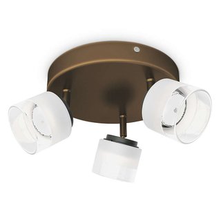 Philips myLiving LED Spot Fremont 3-flammig Metall 12W Bronze