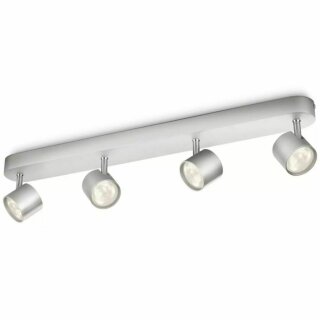 Philips myLiving LED Spot Star 4-flammig Metall 18W silber Aluminium