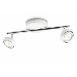 Philips LED Strahler Sepia 2-flammig Stange weiß & Chrom