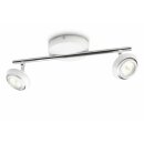 Philips LED Strahler Sepia 2-flammig Stange weiß & Chrom