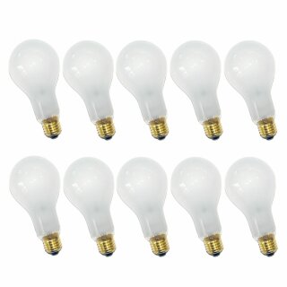 10 x Glühbirne 200W E27 MATT Glühlampe 200 Watt Glühbirnen Glühlampen stoßfest