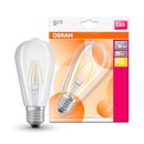 Osram LED Filament Edison Leuchtmittel 4W = 40W E27 klar warmweiß 2700K