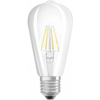 Osram LED Filament Edison Leuchtmittel 7W = 60W E27 klar warmweiß 2700K