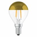 Osram LED Filament Tropfen Kopfspiegellampe 4W fast 40W E14 Kopfspiegel Gold warmweiß 2700K