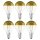 6 x Osram LED Filament Tropfen Kopfspiegellampe 4W fast 40W E14 Kopfspiegel Gold warmweiß 2700K
