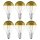 6 x Osram LED Filament Tropfen Kopfspiegellampe 4W fast 40W E14 Kopfspiegel Gold warmweiß 2700K