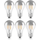 6 x Osram LED Filament Leuchtmittel Birnenform 4W fast...