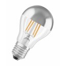 6 x Osram LED Filament Leuchtmittel Birnenform 4W fast 40W E27 Kopfspiegel silber warmweiß 2700K