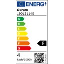 6 x Osram LED Filament Leuchtmittel Birnenform 4W fast 40W E27 Kopfspiegel silber warmweiß 2700K