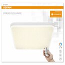 Osram LED Wand- & Deckenleuchte Orbis Square Sparkle Remote CCT 52x52cm Glitzereffekt Farbtemperaturwechsel Fernbedienung