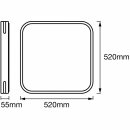 Osram LED Wand- & Deckenleuchte Orbis Square Sparkle Remote CCT 52x52cm Glitzereffekt Farbtemperaturwechsel Fernbedienung