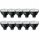 10 x Philips Master LED ExpertColor 7,5W fast 50W GU5,3 MR16 RA90 927 2700K warmweiß flood 24°