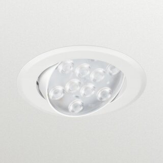 Philips LED Downlight 8W = 40W 800lm 840 neutralweiß 4000K Ø95mm schwenkbar weiß