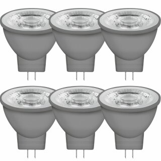 Platteland Bevriezen Onaangeroerd 6 x Osram LED Leuchtmittel Reflektor 4W = 35W GU4 MR11 12V warmweiß 2