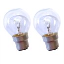 2 x Tropfen Kugel Glühbirne 15W B22d KLAR 15 Watt B22 Glühbirnen Glühlampe Glühlampen