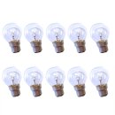 10 x Tropfen Kugel Glühbirne 15W B22d KLAR 15 Watt...