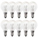 10 x Leuci Glühbirne Tropfen 40W E14 klar...