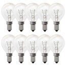 10 x Leuci Glühbirne Tropfen 40W E14 klar Glühlampe 40 Watt Glühbirnen Glühlampen warmweiß dimmbar